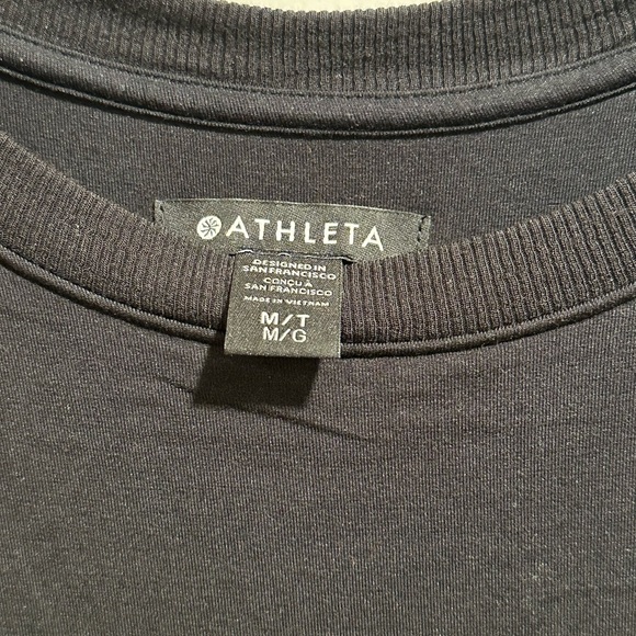 Athleta black Santorini Cinch Dress size M - Picture 6 of 7